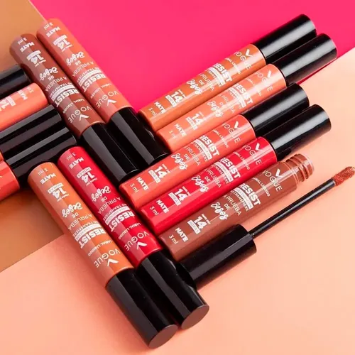 Labial Liquido Vogue Resist Larga Duracion Acabado 100% Mate