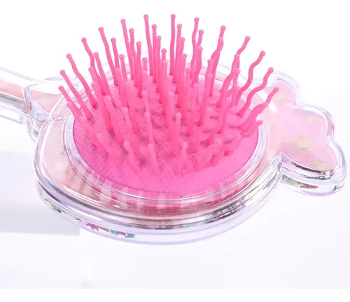 Cepillo Para El Cabello De Silicona C/mango Diseño Infantil