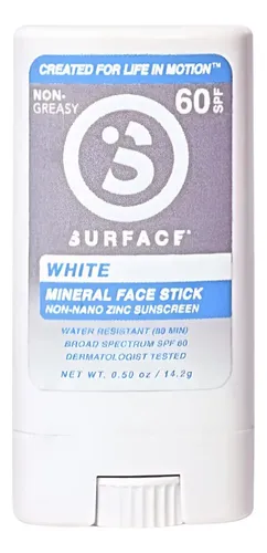 Protector Solar Rostro Barra Spf60 Mineral White 0.5 Oz
