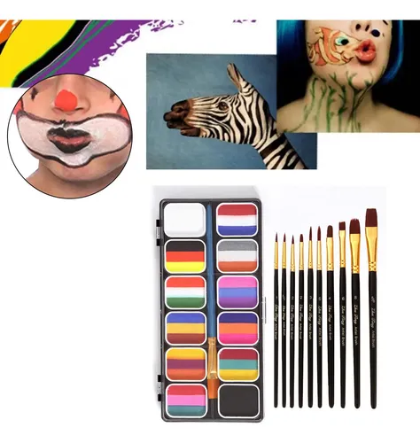 Kit De Maquillaje De Paleta De Pintura Con Pinceles De