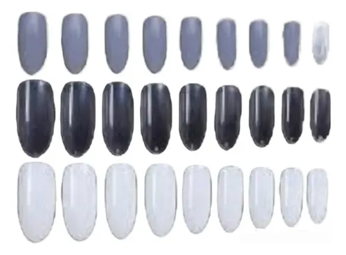100 Uñas Postizas Enteras Ovaladas Natural  No Tips  Ydnis