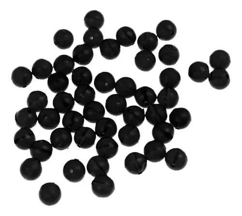 50x 8mm Ronda Red Flotante De Pesca Suave Pesca