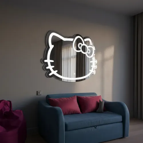 Espejo Trikceri Kitty Led Touch Luz Fría 60×40 Cm