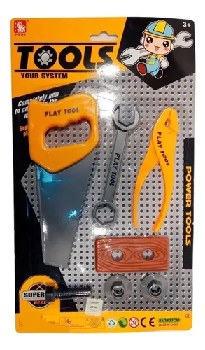 Juego Juguete Herramientas 7 Piezas Niños Importador Didáctico