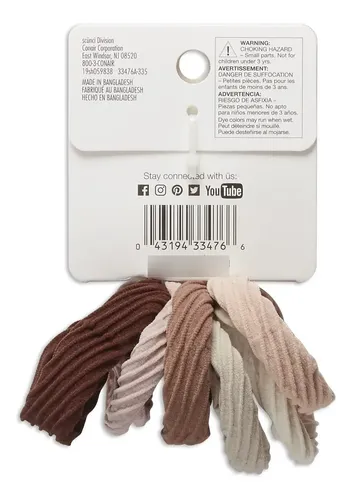 Accesorios Para El Cuidado Del Cabello Conair  Gomas Para E