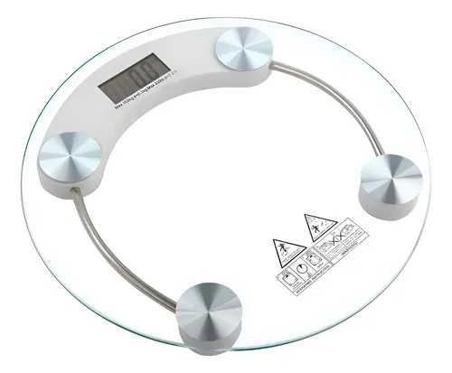 Balanza Digital Led Vidrio Transparente 180kg Sheli 1880