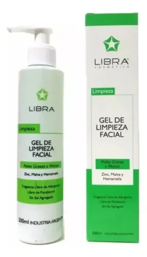Gel Limpieza Facial Piel Mixta Zinc Hamamelis X 200 Ml Libra