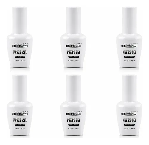 Cherimoya Press On Uñas 15 Ml Soft Gel Led/uv Tips X6 Unidad