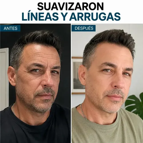 Kit Facial Antiedad Hombre Ácido Hialurónico Colágeno Vitamina C Azuya