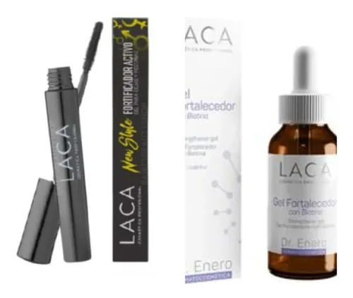 Laca X 2 Gel Fortalecedor Biotina Y Fortificador Pestañas