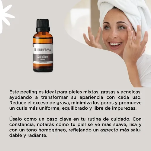 Peeling Salicilico Solucion Exfoliante Lidherma Grasa Mixta