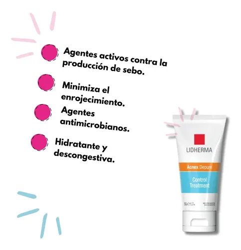 Lidherma Acnex Depure Control Treatment Tipo de piel acné