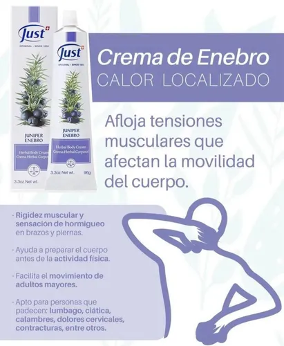 Combo Cremas De Manos Manzanilla Just Y Enebro 25g