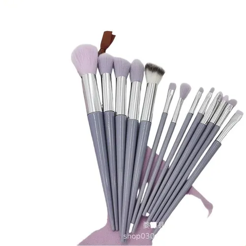 Set 13 Brochas Para Base Polvo Rubor Y Sombras