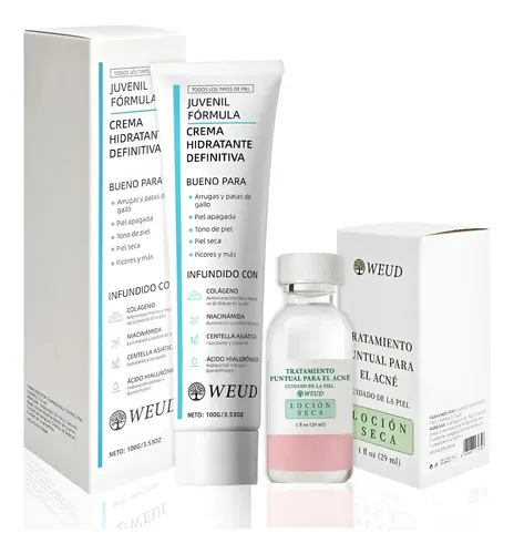Facial Crema Hidratante 100g + Acné Loción Secante 29ml