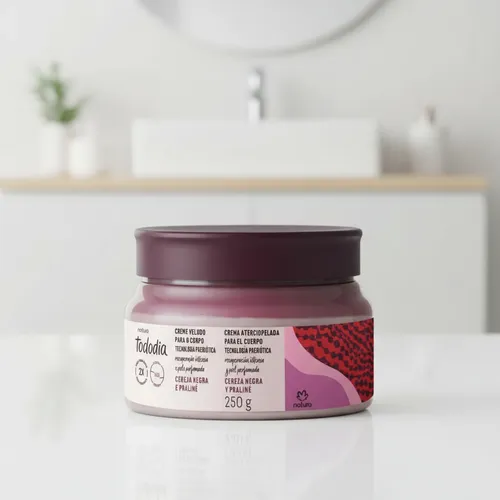 Crema Aterciopelada Corporal Tododia Cereza Negra Y Praliné