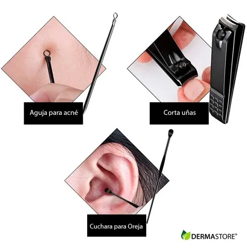Set 16 Pieza Manicura Cortauñas Alicate Lima Pinza Nail Tool