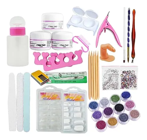 Pincel Con Purpurina Y Brocha De Cristal Acrílico Para Decor