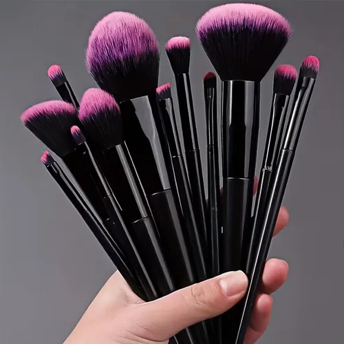 Set De Brochas De Maquillaje De 12 Piezas Rostro Ojos