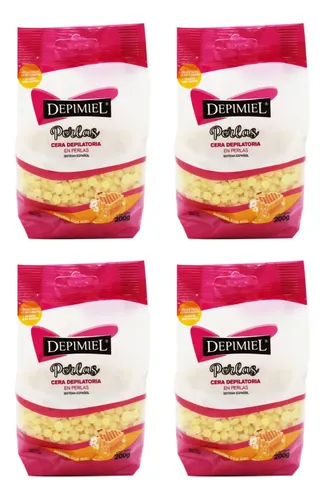 Pack Cera En Perlas Depimiel Natural 200 Gr