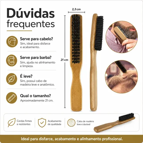 Peine Profesional Para Cabello Y Barba Brown Premium