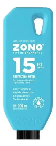 Zono Crema Protectora Solar Fps 15 C/vitamina E 120ml