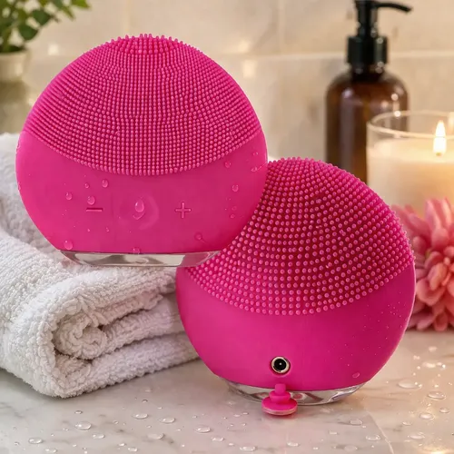 Limpiador Facial Eléctrico Silicona Masajeador Exfoliante