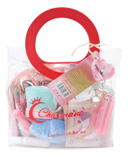 Kit Regalo Spa Mujer Con Maquillaje Y Cosmetiquera
