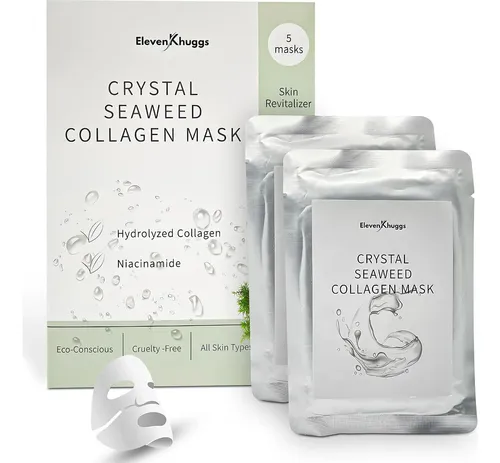 Mascarilla Facial De Bio-colágeno Con Algas Marinas 5 Pack
