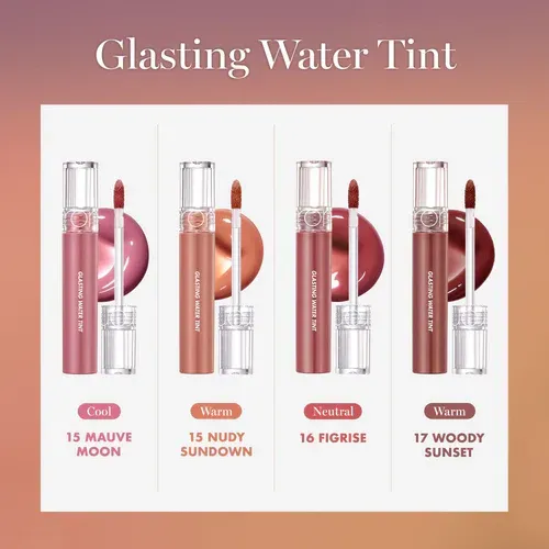 Rom&nd K-beauty Glasting Water Tint Color 15 Nudy Sundown
