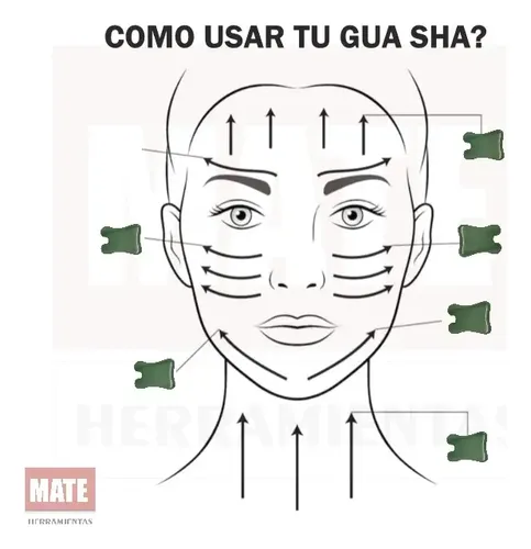 Guasha Masajeador Piedra Cristal Jade X 2 Unidades