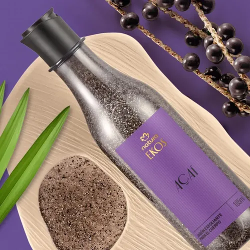 Jabón Líquido Exfoliante Ekos Açaí 185 Ml Natura