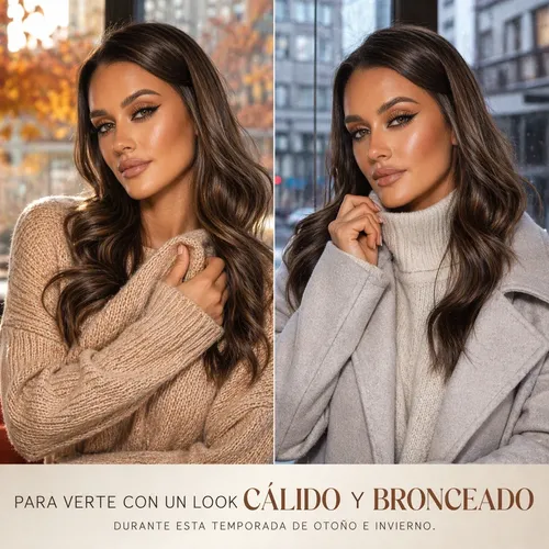 Combo Maquillaje Otoño Invierno Tonos Calidos Lookbronceado