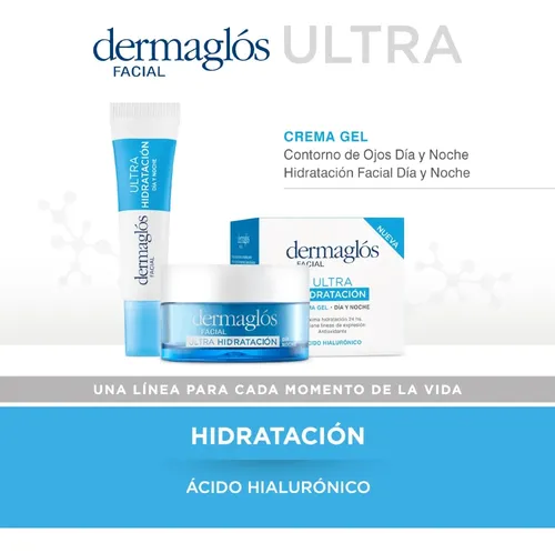 Dermaglós Facial Ultra Hidratación Crema Gel Día Y Noche