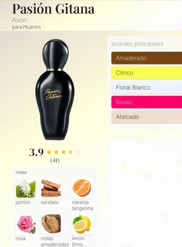 Perfume De Mujer Pasion Gitana Edt Avon