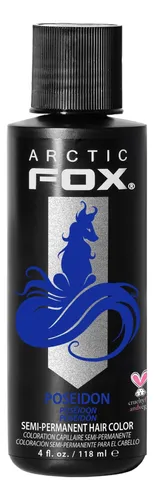 Tinte Para El Cabello Arctic Fox Poseidon Blue, 4 Onzas Líqu
