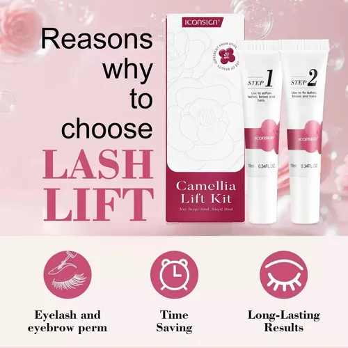 Mini Kit Paso 1 Y 2 Lifting De Pestañas De 10ml Camellia