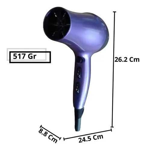Secador De Pelo Etheos Cps006 Violeta Y Negro 2000w Color Violeta/Negro