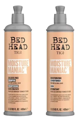 Shampoo + Acondicionador Tigi Bed Head Maniac Moisture 400ml