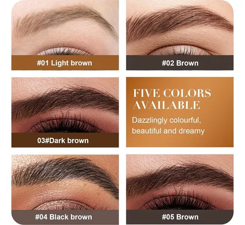 Lápiz De Cejas Microblading 2 En 1 Marrón Oscuro