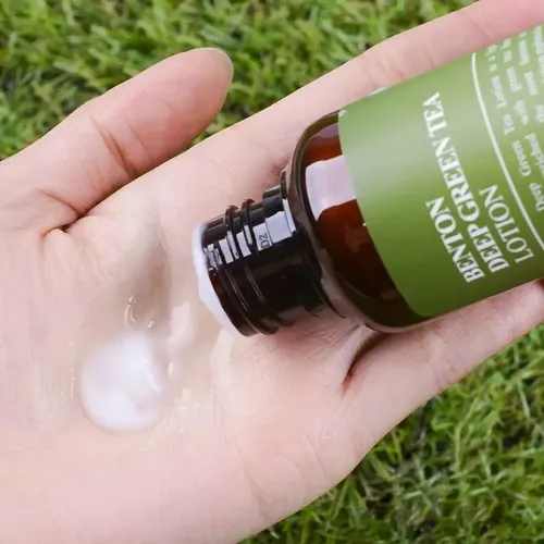 Benton Deep Green Tea Lotion Crema Ligera Coreana Hidratante Todo Tipo De Piel Día/noche