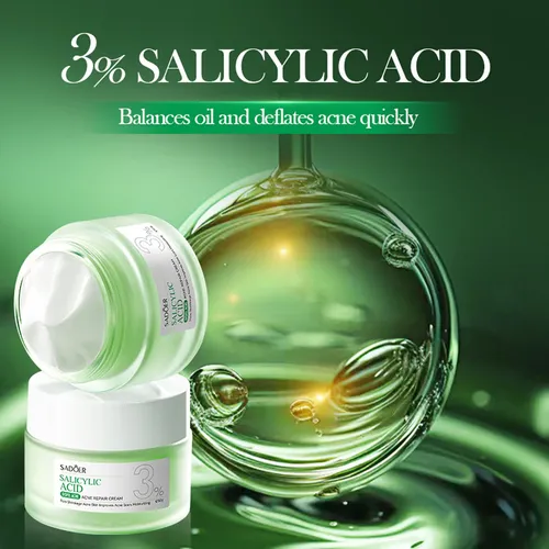Crema Facial Antiacné Ácido Salicílico 3% Sadoer