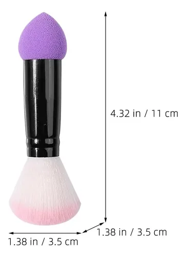 6pcs Dual-ended Makeup Brushes Soft Blush & Powder Brush Set