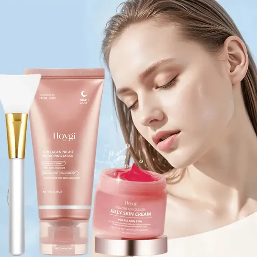 Mascarilla Facial Nocturna De Gelatina De Colágeno De 175 *