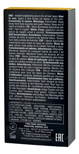 Alfaparf Semi Di Lino Serum Reparador Puntas Brillo 15ml 6c