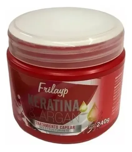 Frilayp Keratina Baño De Crema Nutritivo 240gr X 3 Unidades