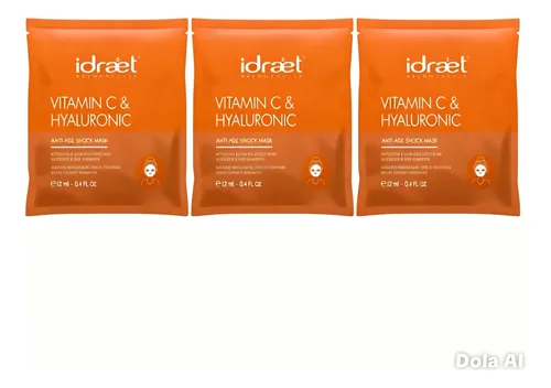 Kit Idraet Máscara Facial Y Parches Contorno Ojos X24