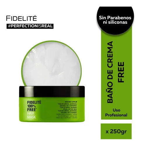 Máscara Cabellos Dañados 100% Free Fidelité 250ml