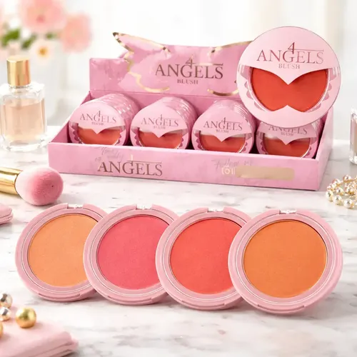 Blush En Polvo Compacto 4 Angels Rubor Make Up Tonos
