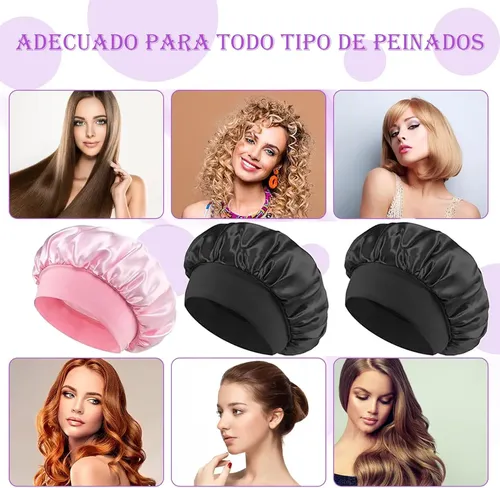 Gorros De Satén Zhenzhuacc Para Dormir 3 Piezas 3pcs-set